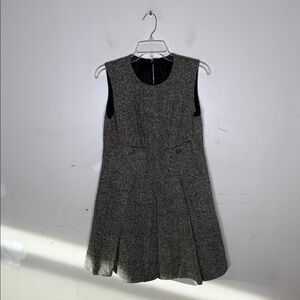 Irvington Place Vintage Gray Sleeveless Tweed A Line Dress Size 12